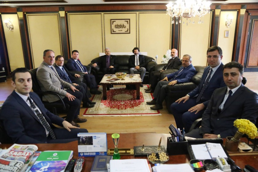 Başkanımız Sayın İsmail Raci BAYER, “Rize Entegre Su Projesi kapsamında Rize Belediye Başkanı Prof.Dr. Reşat KASAP’ı ziyaret etti.