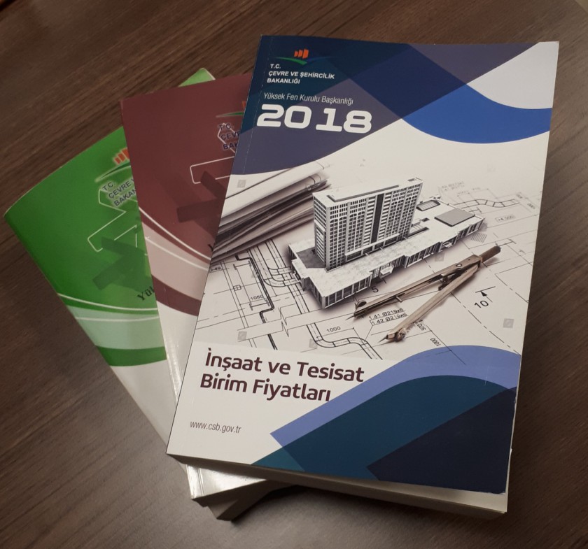 2018 Yılı İnşaat ve Tesisat Birim Fiyatları Kitabı Satışa Sunulmuştur