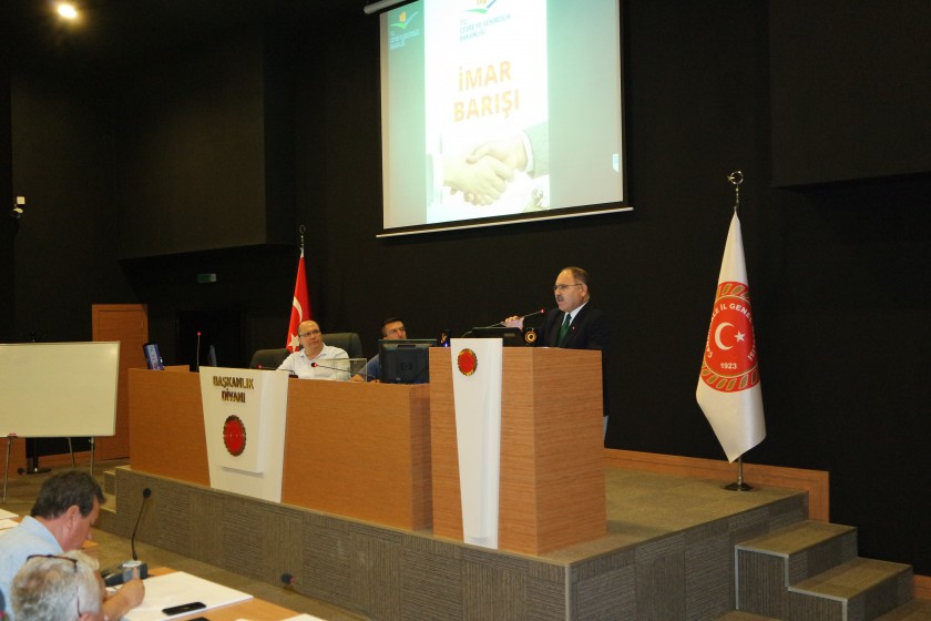 İl Genel Meclisi Üyelerine İmar Barışı Sunumu Yapıldı.