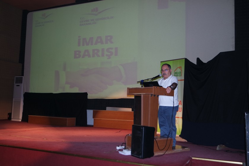 İmar Barışı 7. Bilgilendirme Toplantısı Gökçeada'da yapılmıştır.