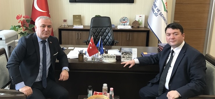 Our Minister's Section of Protocol Head, Mr. Mustafa YILMAZ, Visited our Director Mr. İsmail Raci BAYER