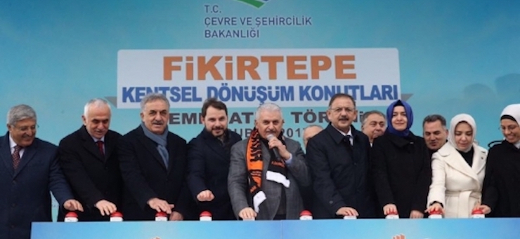 Our Director Mr. İsmail Raci BAYER, in the presence of our Prime Minister and Minister, attended the Groundbreaking Ceremony of Fikirtepe Urban Transformation Project