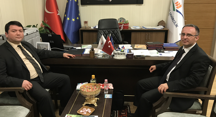 Deputy General Manager of directorate general for construction affairs Mr. Murat AKINBİNGÖL visited our Director Mr. İsmail Raci BAYER.