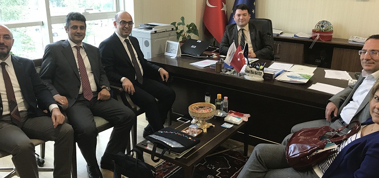 The Head of Istanbul Project Coordination Unit (IPCU) Mr. Kazım Gökhan ELGİN and his accompanying delegation visited our Director Mr. İsmail Raci BAYER.