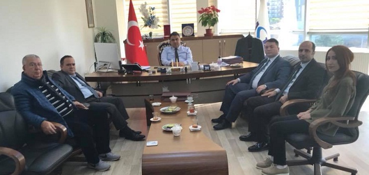 Our Director Mr. İsmail Raci BAYER visited the General Director of VASKİ Mr. Ali TEKATAŞ in his office.