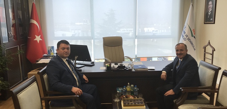 Our Director Mr. İsmail Raci BAYER visited our Ministry's I. Legal Councelor Attorney Mr. Ahmet KÜÇÜKLER, at his office.