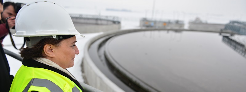 Ms. Fatma Güldemet Sarı has performed a mission visit to Erzurum Wastewater Treatment Plant