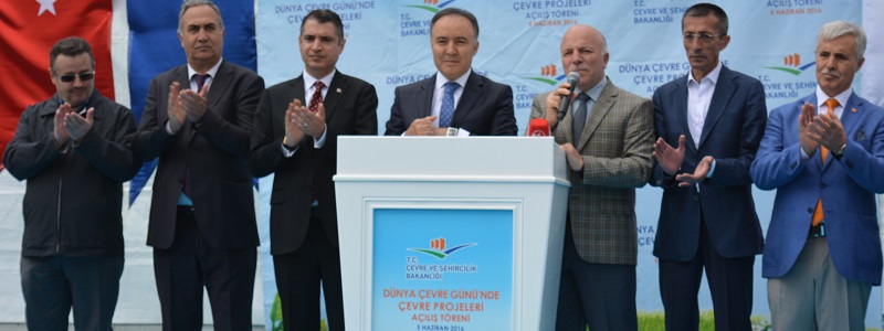 Giant environment investment 'Erzurum Waste Water Treatment Plant' is opened in a ceremony on World Environment Day