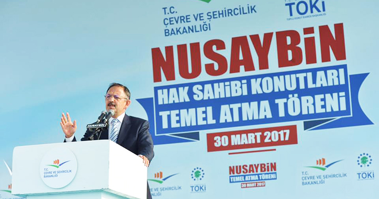 Nusaybin'de Hak Sahibi Konutlarının Temel Atma Töreni Gerçekleşti