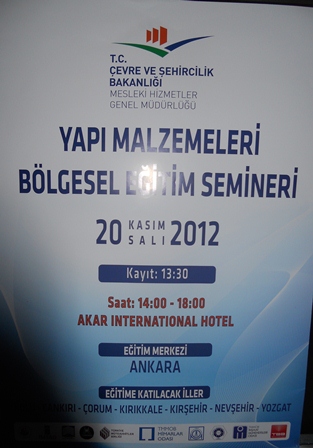 YAPI MALZEMELERİ BÖLGESEL EĞİTİMİ