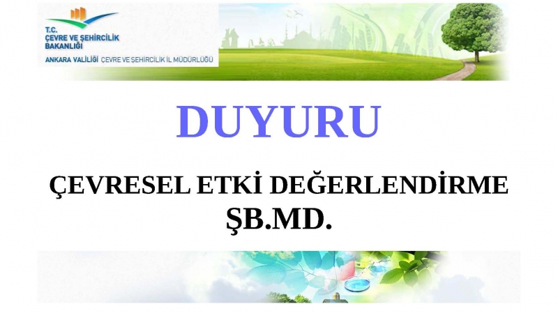 Çevresel Etki Değerlendirmesi Raporu