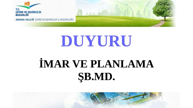 İMAR PLANI, PLAN NOTU DEĞİŞİKLİĞİ (Ankara İli, Çankaya İlçesi) 