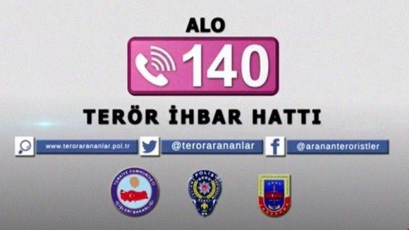 ALO 140 TERÖR İHBAR HATTI