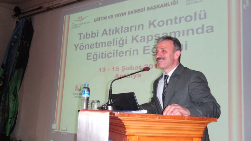 Antalya'da 13-15 Şubat 2013 Tarihinde Tıbbi Atık Eğitimi Yapıldı.