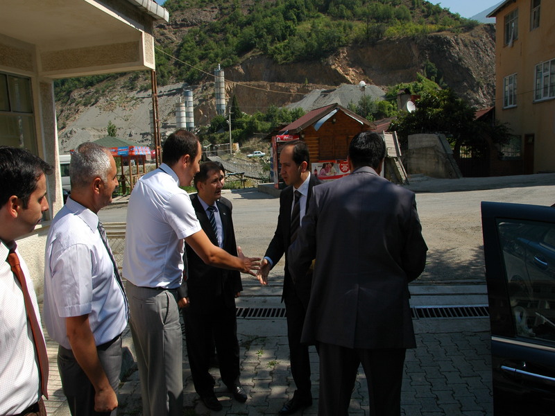 Artvin Valimiz Sn Necmettin KALKAN ın müdürlüğümüzü ziyareti