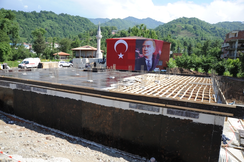 Hopa Anadolu İmam Hatip Lisesi ve Hopa Anaokulu temel atma töreni