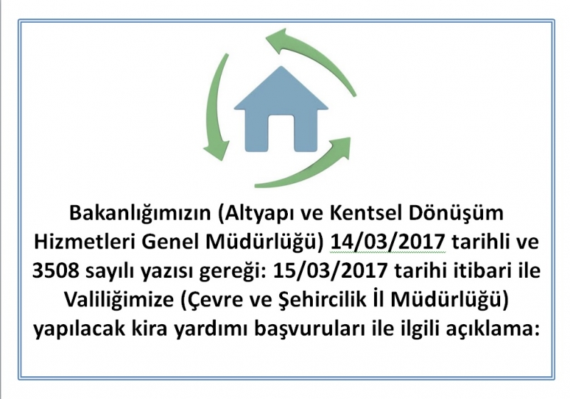 2017 KİRA YARDIMI UYGULAMALARI KILAVUZU