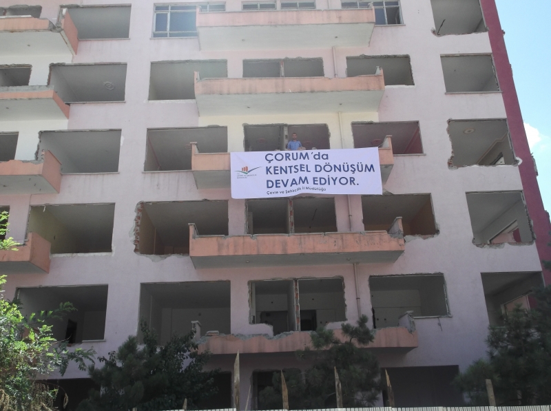 Çorum' da Kentsel Dönüşüm Devam Ediyor.