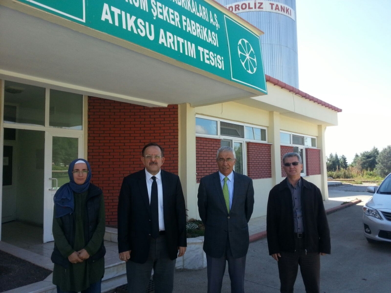 İl Müdürümüz Çorum Şeker Fabrikası Arıtma Tesislerinde ve Deşarj Noktalarında İncelemelerde Bulundu.