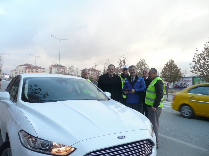 Trafikte Seyreden Araçların Egsoz Gazı Emisyon Denetimi Yapıldı.