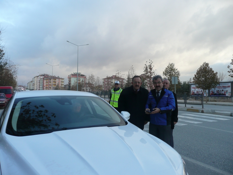 Trafikte Seyreden Araçların Egsoz Gazı Emisyon Denetimi Yapıldı.