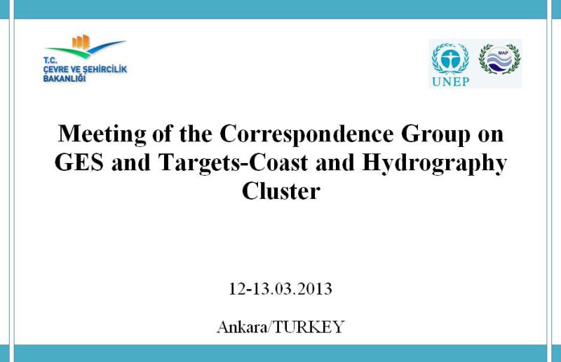 Ekosistem Yaklaşımı Kıyı ve Hidrografi Alt Grup Toplantısı gerçekleştirildi