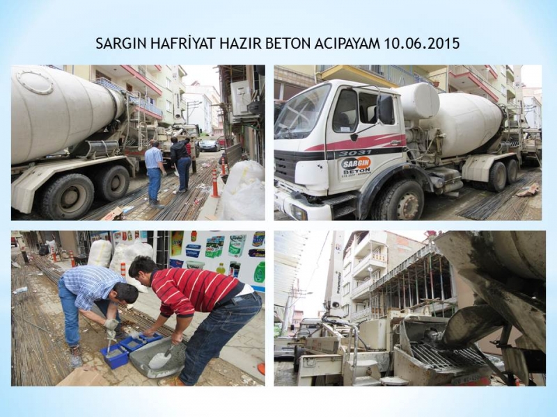 YAPI MALZEMELERİ ŞUBESİNCE YAPILAN BETON SANTRALLERİ DENETİMLERİ DEVAM ETMEKTEDİR