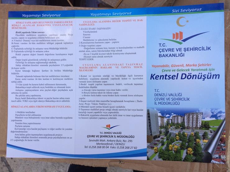 HALKIN  KENTSEL DÖNÜŞÜM HAKKINDA BİLİNÇLENDİRİLMESİ İÇİN STANT KURULMUŞTUR.