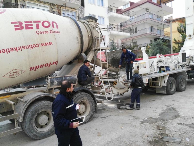 BETON DENETİMLERİ DEVAM EDİYOR.