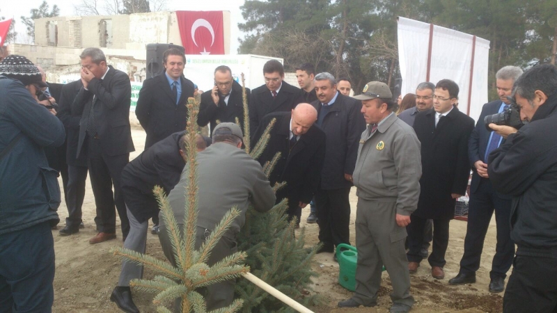 15 TEMMUZ ŞEHİTLERİ HATIRA ORMANINDA FİDAN DİKİM TÖRENİ