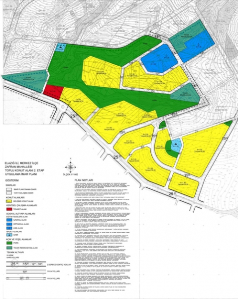 ELAZIĞ İLİ MERKEZ İLÇESİ ZAFRAN MEVKİİ İMAR PLANI