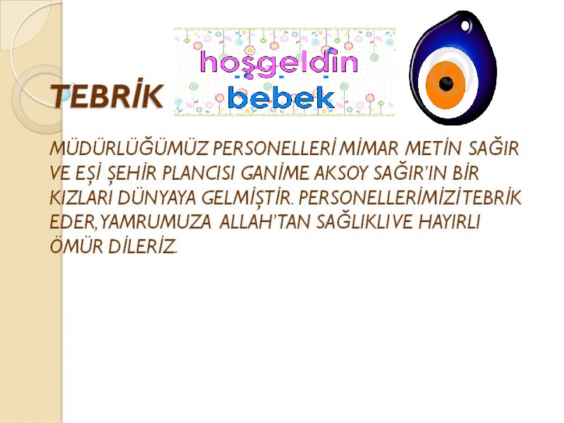 TEBRİK