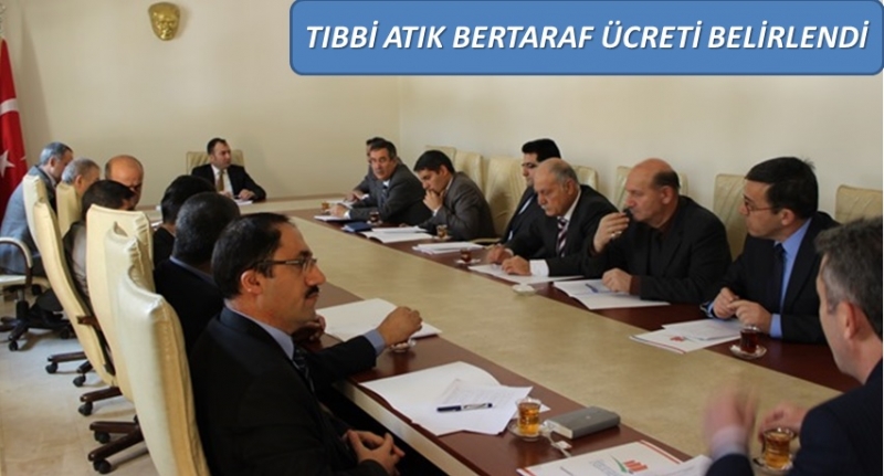 TIBBİ ATIK BERTARAF ÜCRETİ BELİRLENDİ