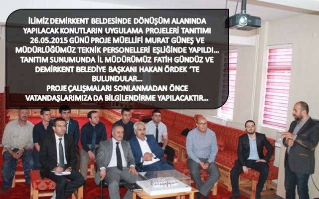 Demirkent Beldesi Konut Proje Tanıtımı