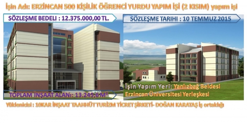 Öğrenci Yurdu Yapım İşi