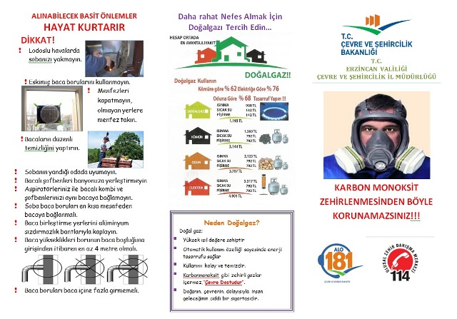 SOBA ZEHİRLENMELERİNE DİKKAT ÇEKMEK AMACIYLA BROŞÜR DAĞITILDI