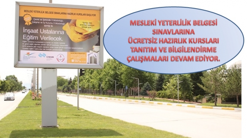 İNŞAAT USTALARININ EĞİTİMİ TANITIM VE BİLGİLENDİRME ÇALIŞMALARI DEVAM EDİYOR¦