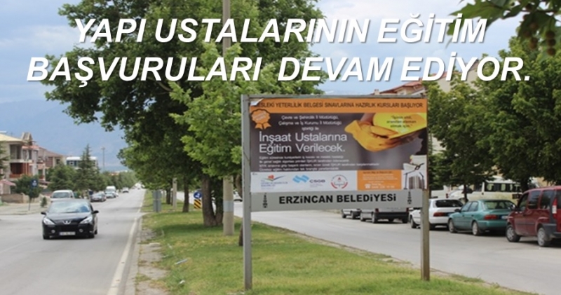 YAPI USTALARININ EĞİTİM BAŞVURULARI