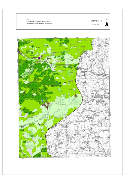 03.01.2013 tarihinde onaylanan, Ordu-Trabzon-Rize-Giresun-Gümüşhane-Artvin Planlama Bölgesi 1/100 000 Ölçekli Çevre Düzeni Planı değişikliği