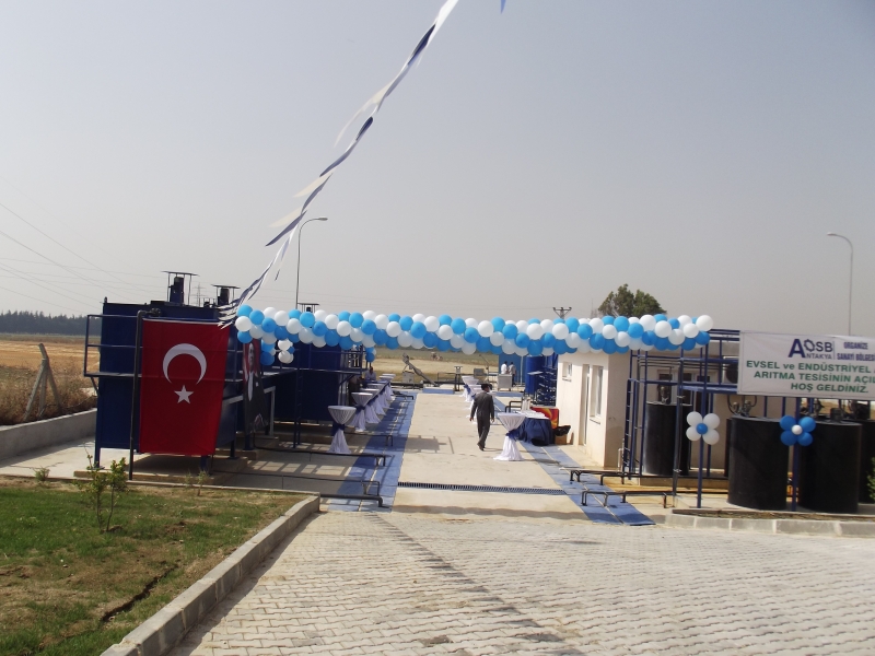 Antakya Organize Sanayi Bölgesine ait Evsel ve Endüstriyel Nitelikli Atıksu Arıtma Tesisinin Açılışı Yapıldı. 