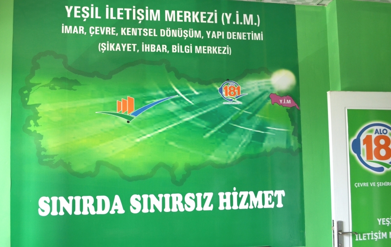 Sınırda Sınırsız Hizmet İçin YEŞİL İLETİŞİM MERKEZİ (Y.İ.M.) İl Müdürlüğümüz Bünyesinde Kurulmuştur.