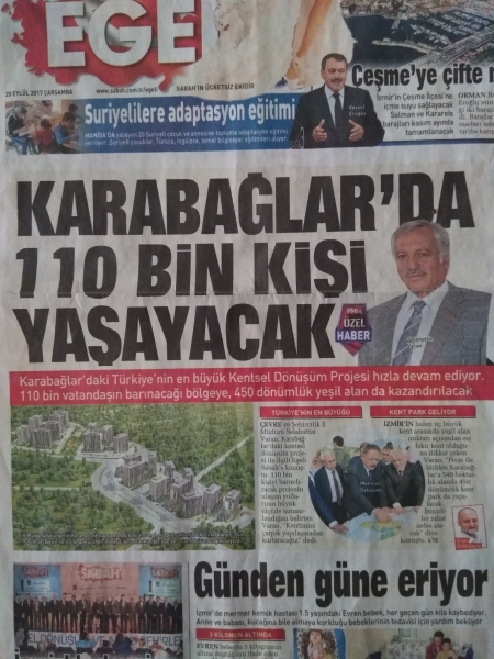 KARABAĞLAR'DA 110 BİN KİŞİ YAŞAYACAK