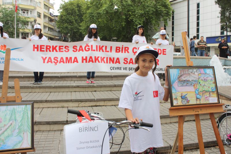 5 HAZİRAN DÜNYA ÇEVRE GÜNÜ MÜNASEBETİYLE RESİM YARIŞMASI ÖDÜLLERİ VERİLDİ