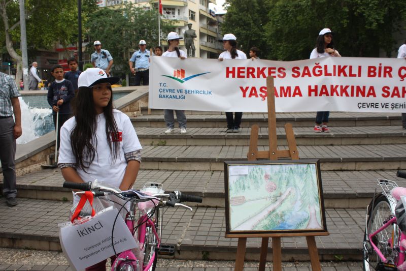 5 HAZİRAN DÜNYA ÇEVRE GÜNÜ MÜNASEBETİYLE RESİM YARIŞMASI ÖDÜLLERİ VERİLDİ