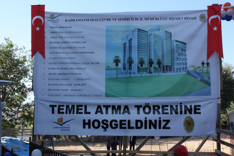 İL MÜDÜRLÜĞÜMÜZ HİZMET BİNASI TEMEL ATMA TÖRENİ YAPILDI