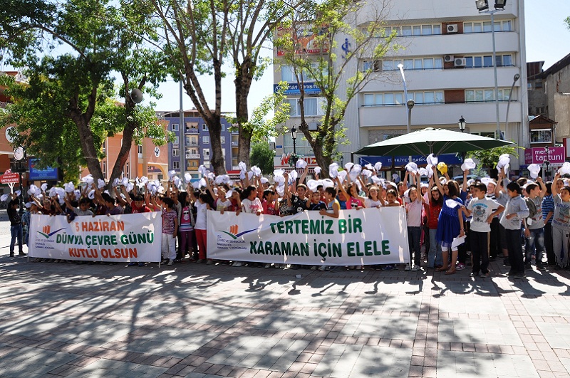 5 HAZİRAN DÜNYA ÇEVRE GÜNÜ CUMHURİYET PARKINDA COŞKUYLA KUTLANDI