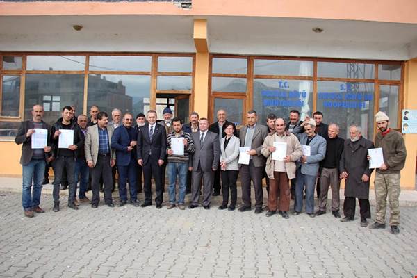 KASTAMONU İLİ TOSYA İLÇESİ SULUCA KÖYÜ'NDE TAPU DAĞITIMI