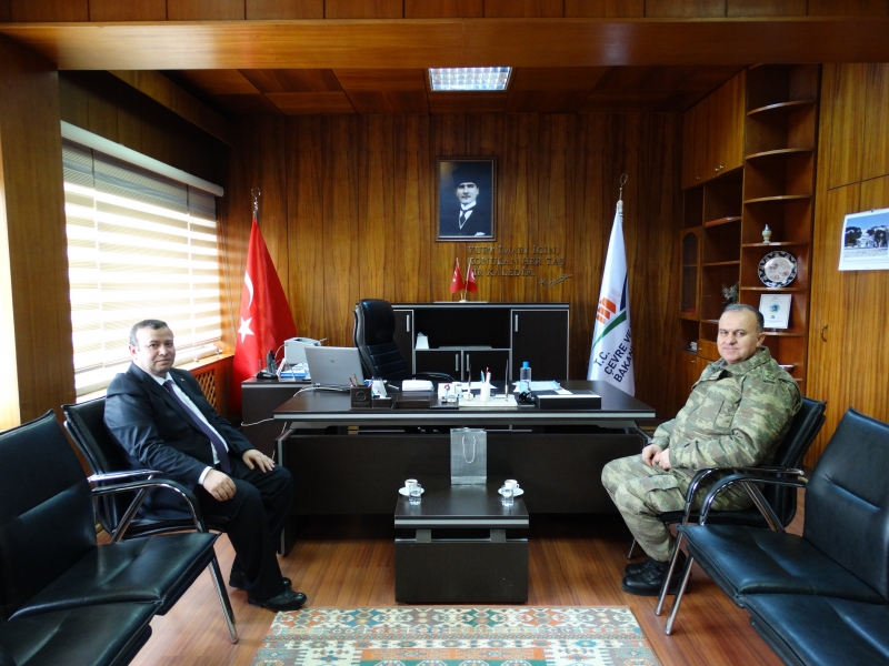 5. ALAY JANDARMA KOMUTANI ERHAN  VURAL , İL MÜDÜRÜ OKTAY MARŞAP'I ZİYARET ETTİ.