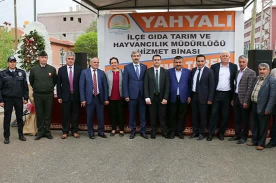 YAHYALI  İLÇE TARIM MÜDÜRLÜĞÜ  HİZMET BİNASI TEMELİ ATILDI