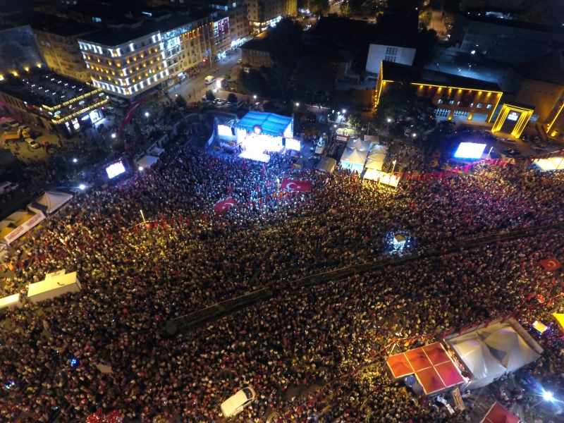 15 TEMMUZ ŞEHİTLERİ ANMA, DEMOKRASİ VE MİLLİ BİRLİK GÜNÜNDE KAYSERİ TEK YÜREK OLDU